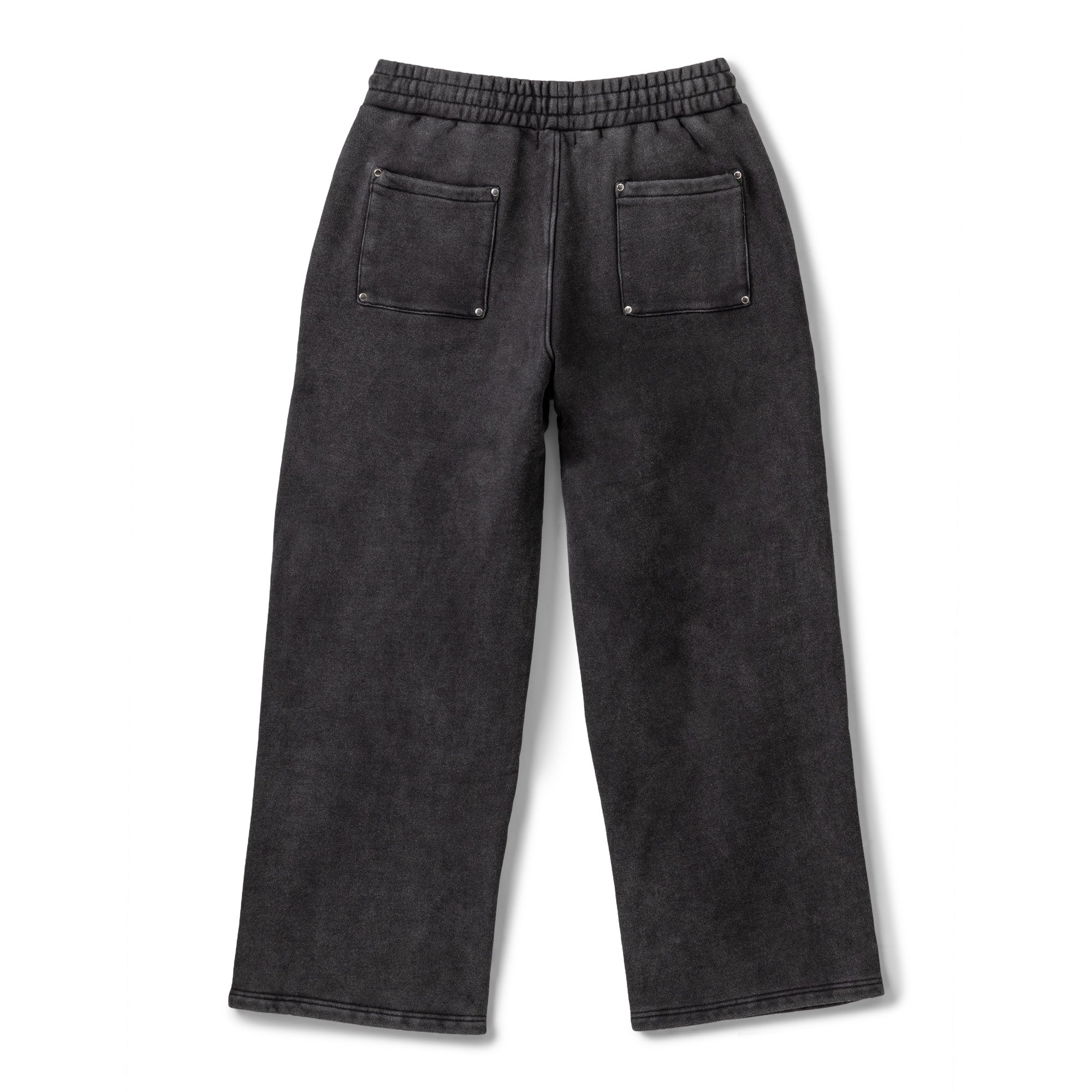 WIDE LEG SWEATPANT - WASHED BLACK