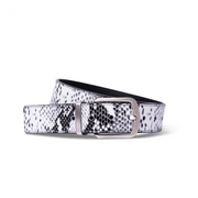 SNAKESKIN BELT - WHITE