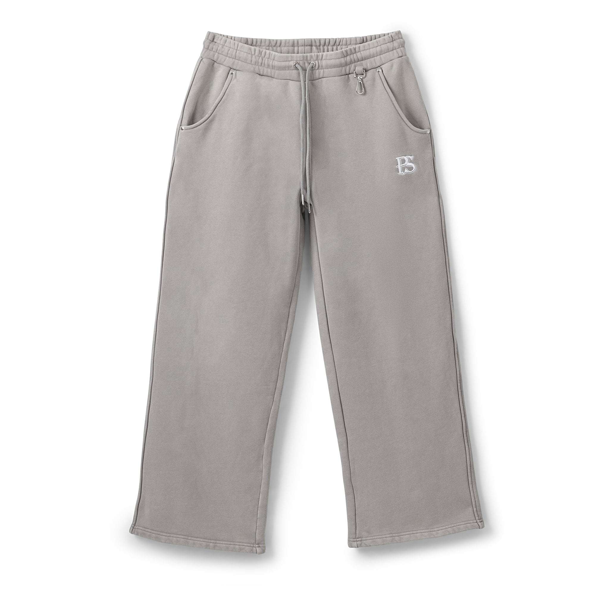 WIDE LEG SWEATPANT - CEMENT GREY