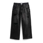 DISTRESSED DENIM - WASHED BLACK