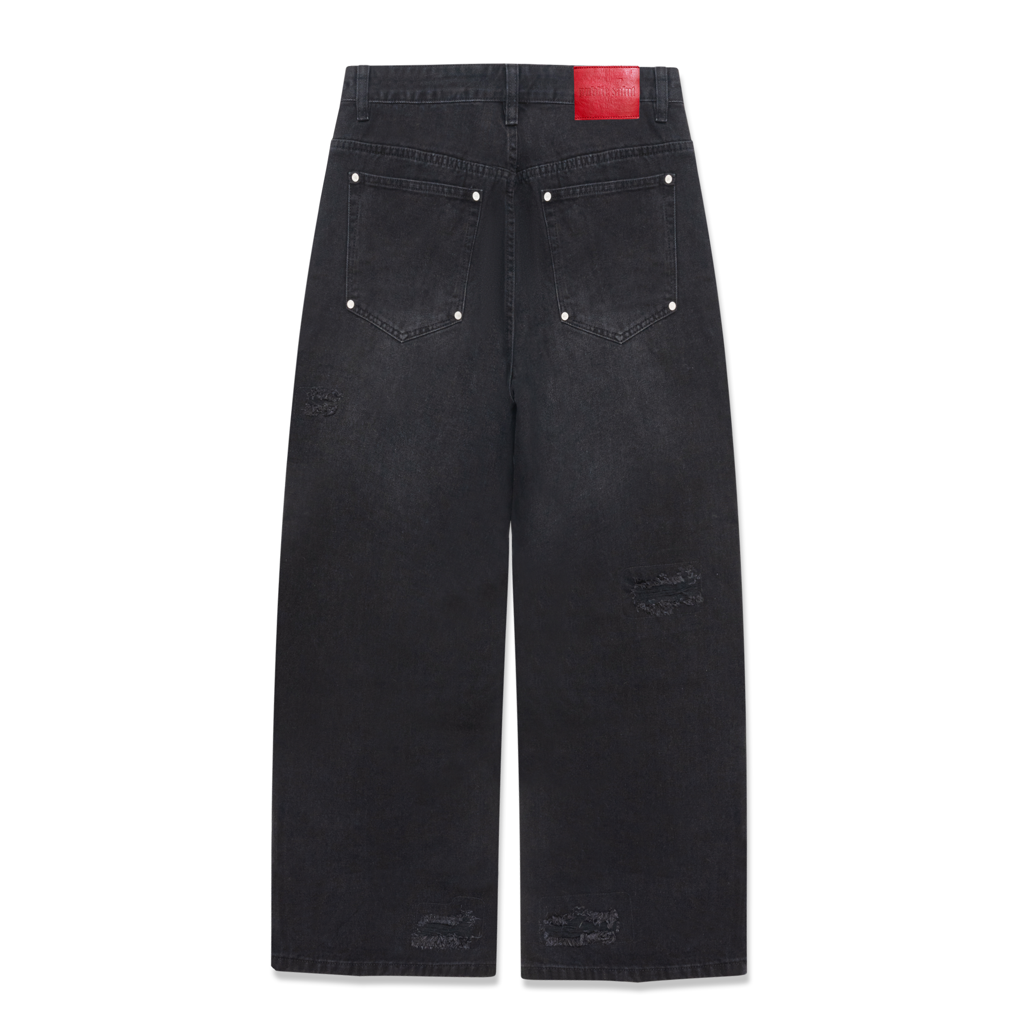 Distressed Denim - Washed Black