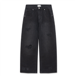 Distressed Denim - Washed Black