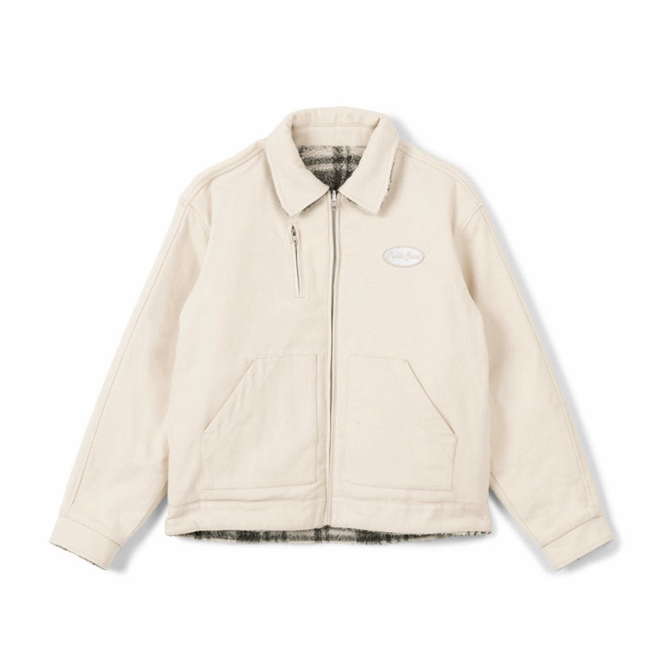 REVERSIBLE WORK JACKET - CREAM