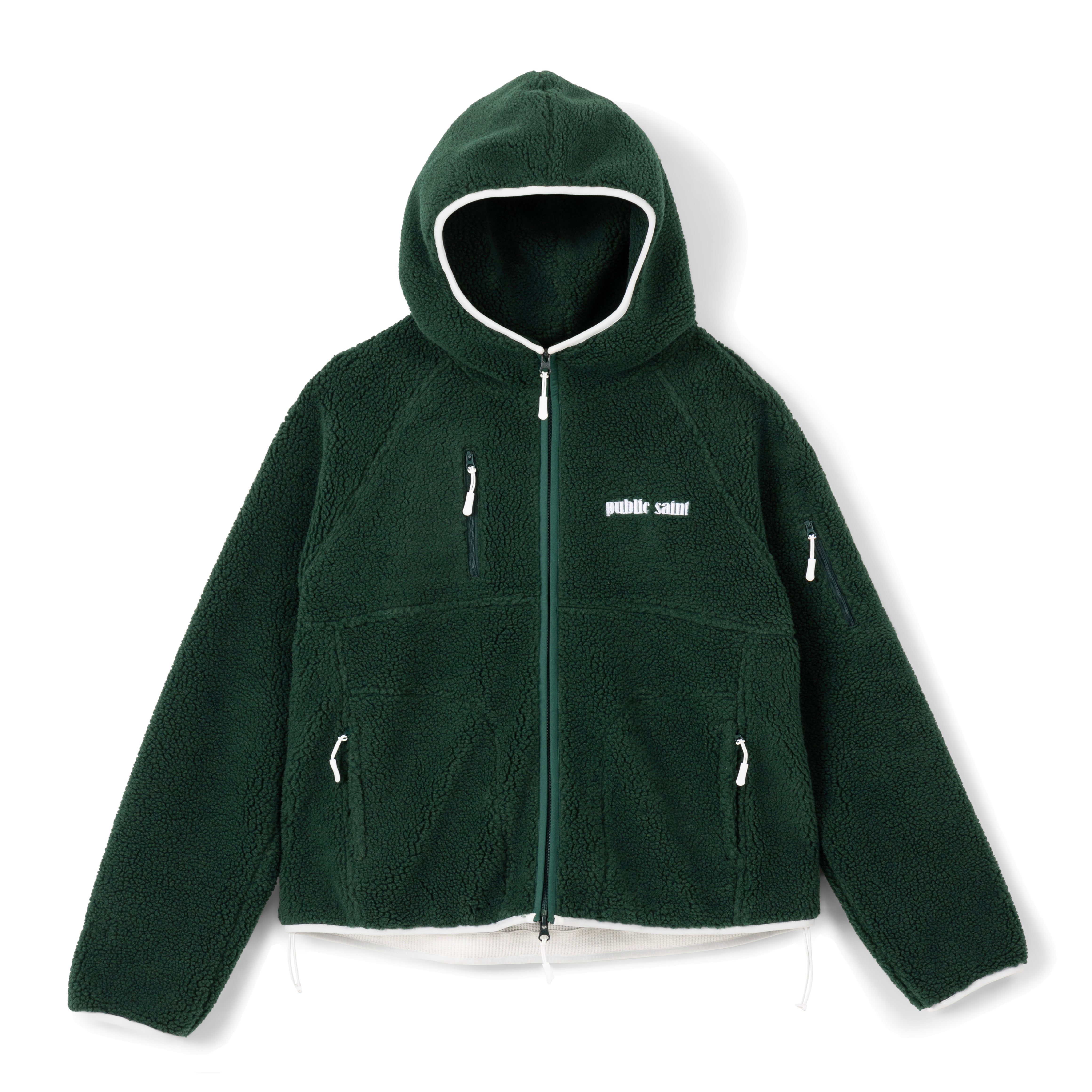 SHERPA FLEECE JACKET - GREEN