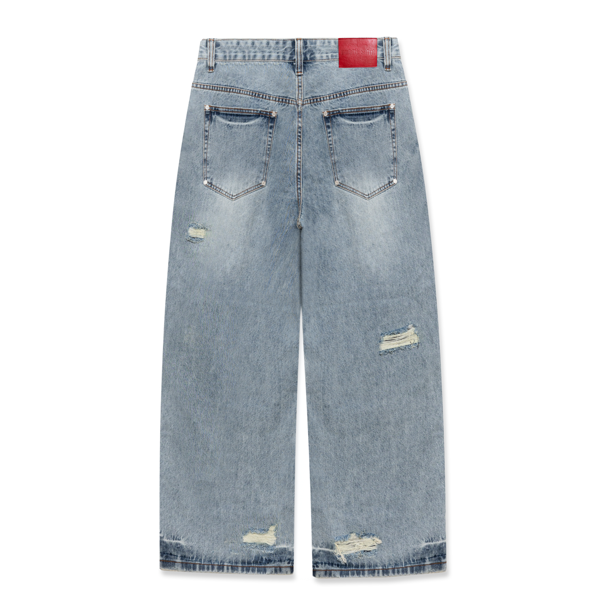 Distressed Denim - Light Wash