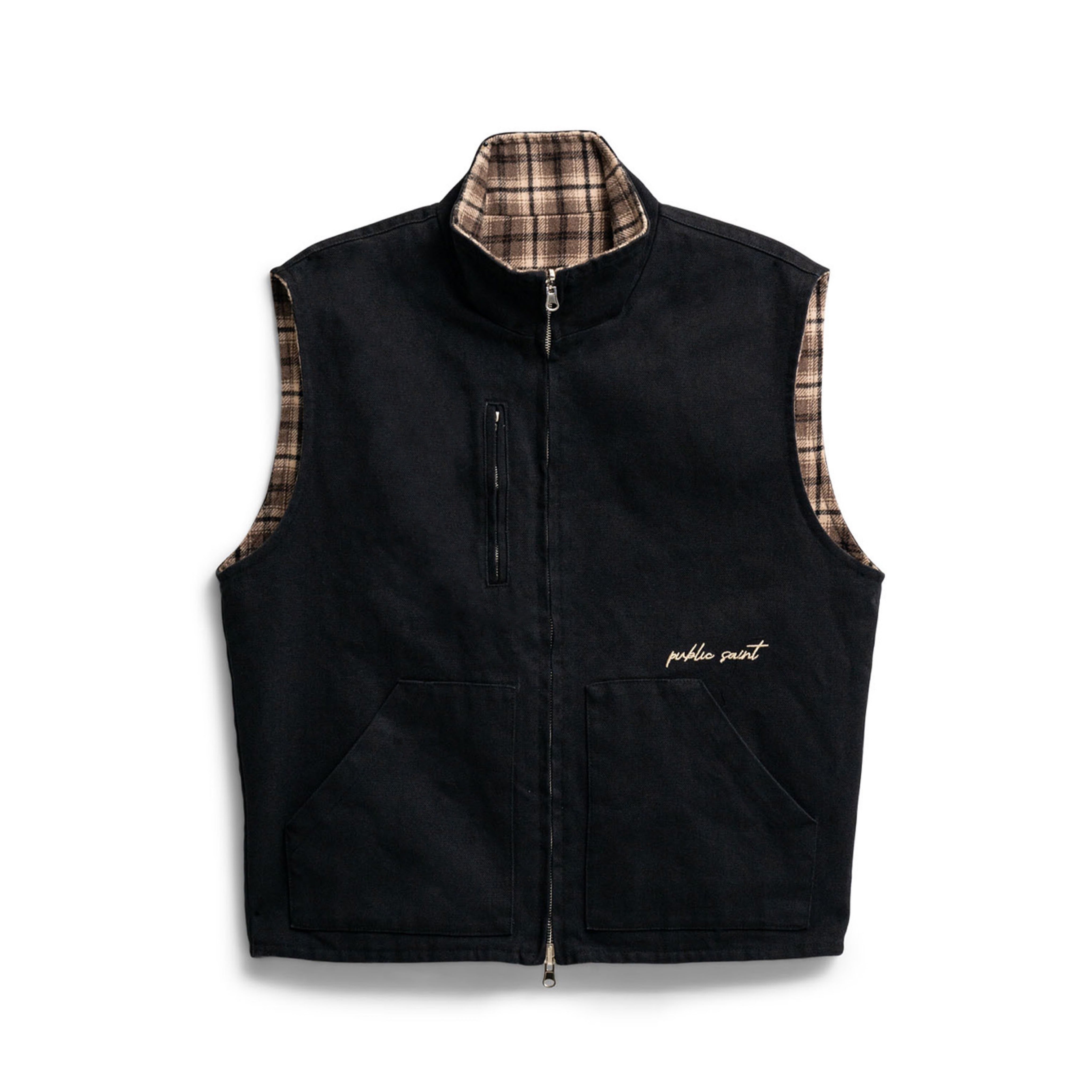 トップス PORTVEL NULABEL WORK VEST SIZE 2 BLACK トップス PORTVEL NULABEL WORK VEST SIZE 2 BLACK PORTVEL