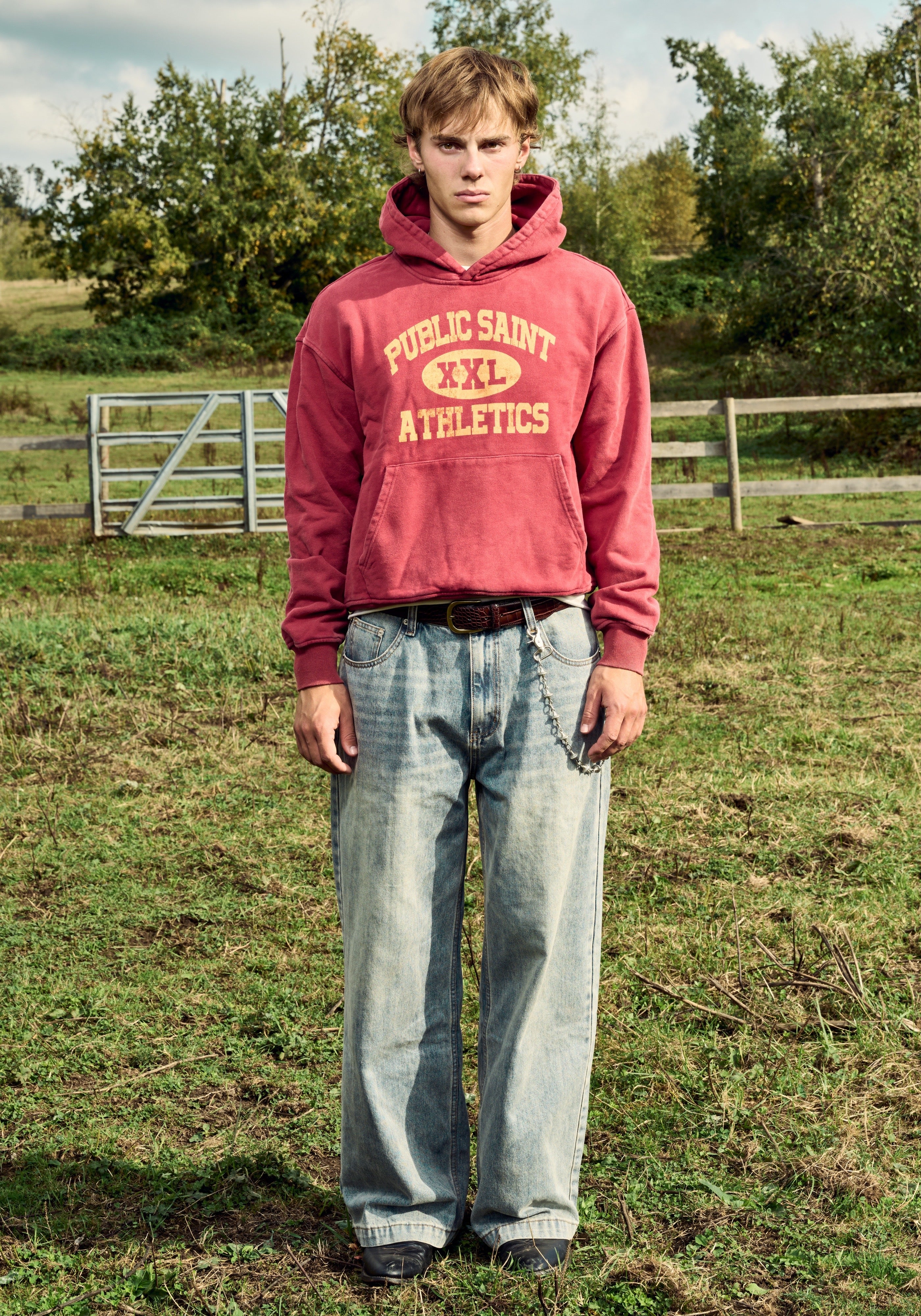 ATHLETICS HOODIE - RED