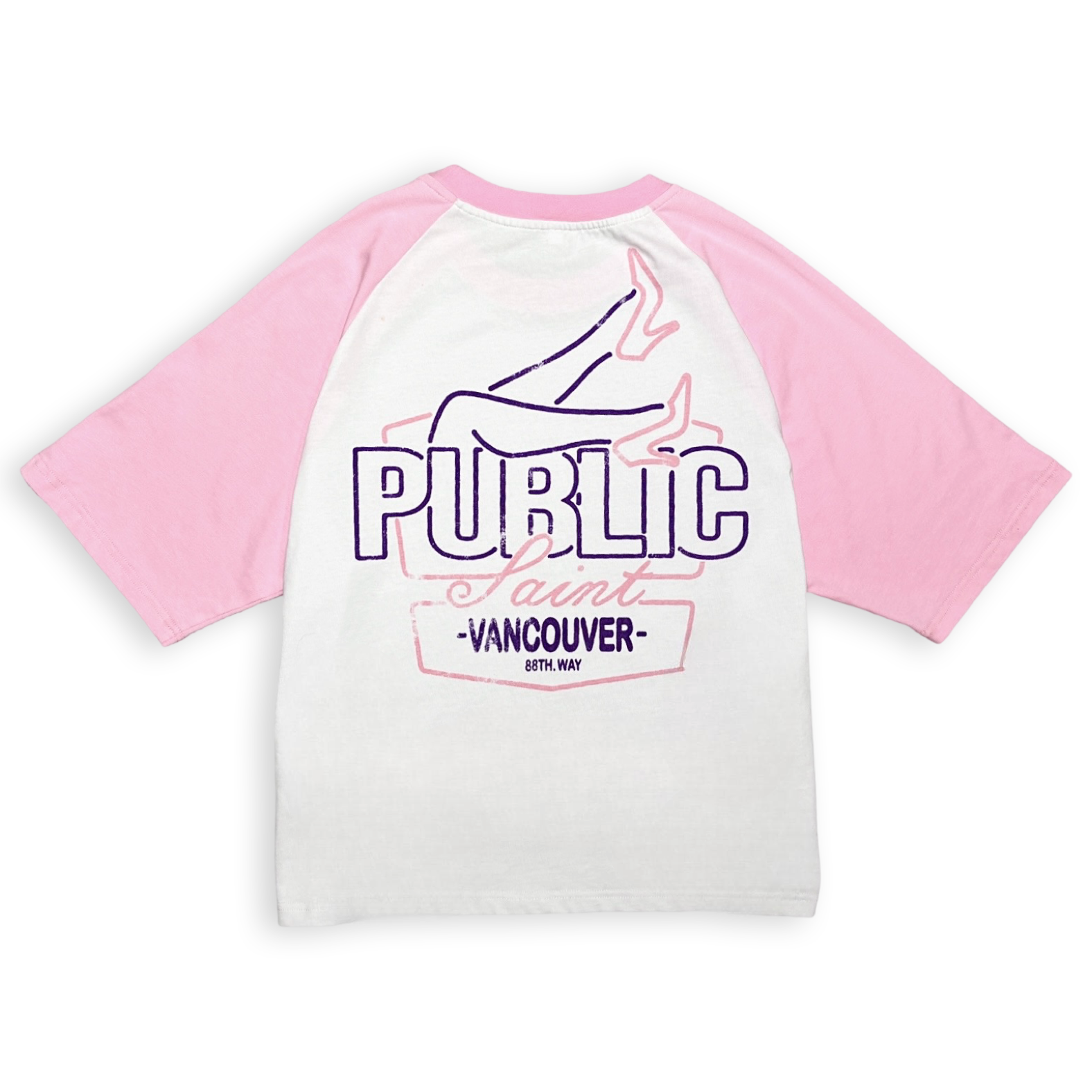 88TH WAY RAGLAN TEE - PINK