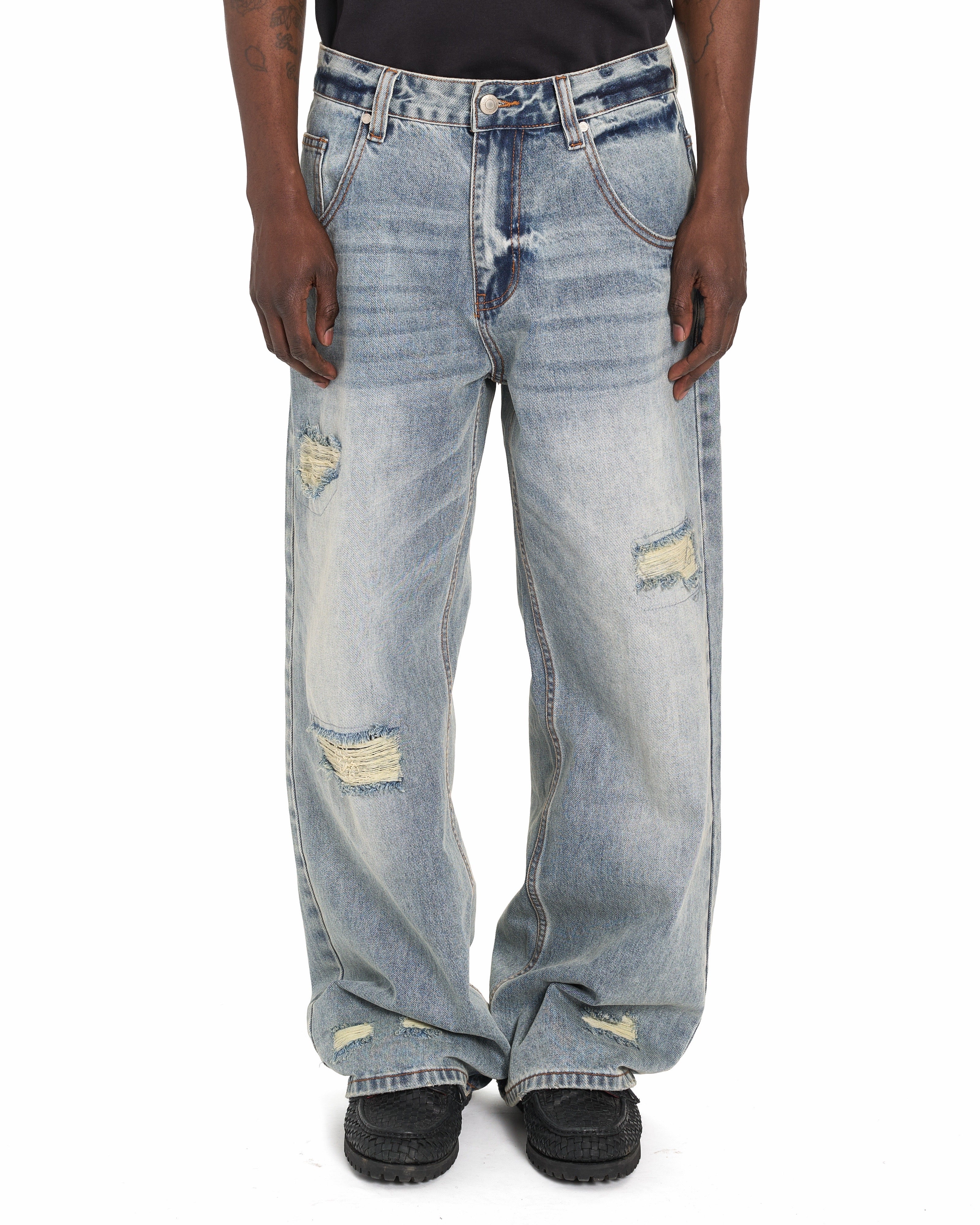 Distressed Denim - Sand Wash