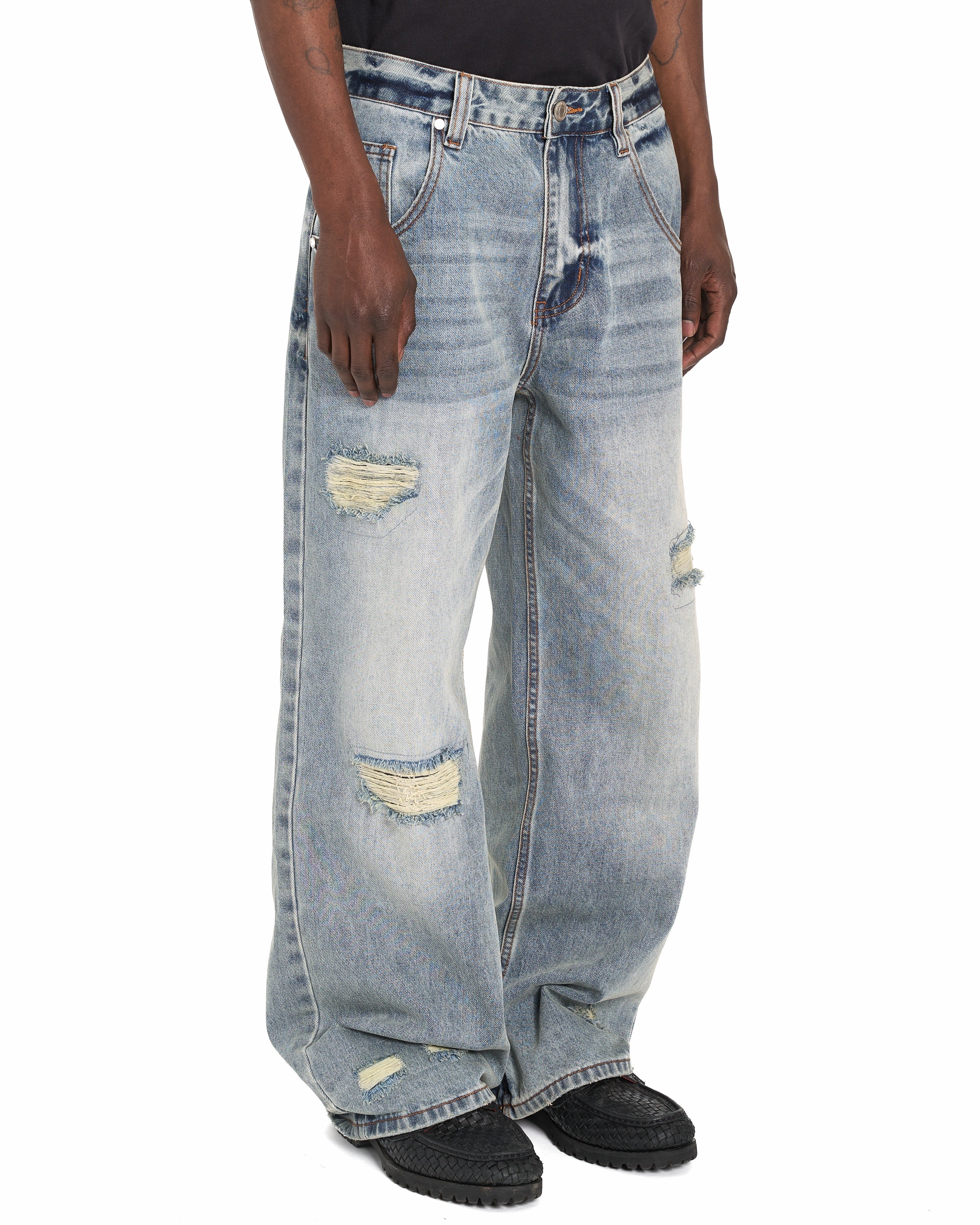 Distressed Denim - Sand Wash