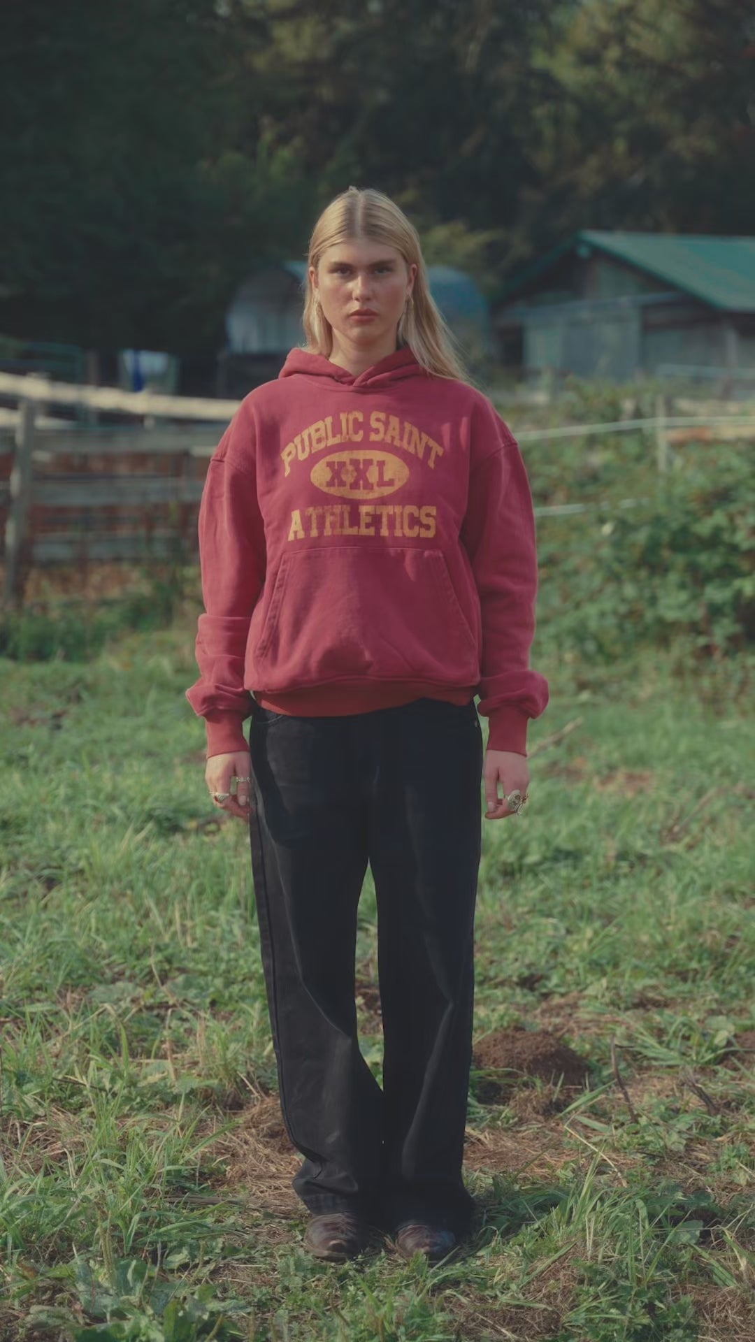 Load video: (PRE-ORDER) ATHLETICS HOODIE - RED